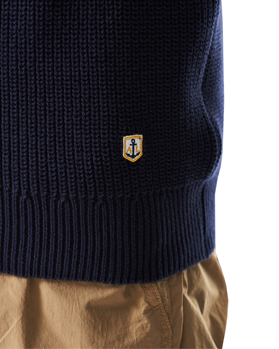 Herren | Pullover | Armor-lux | Pull Camionneur Half Zip Sweater Navire