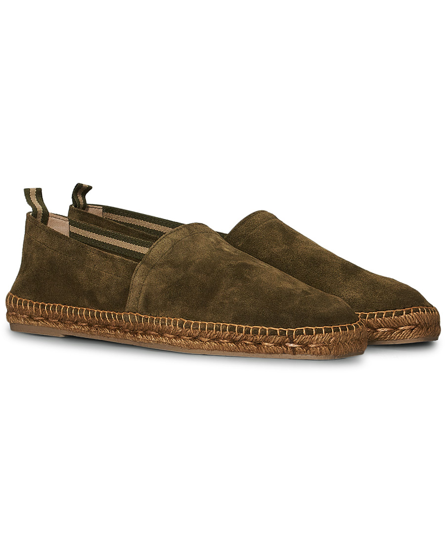 Herren | Castañer Pablo Casual Suede Espadrilles Musgo | Castañer | Pablo Casual Suede Espadrilles Musgo