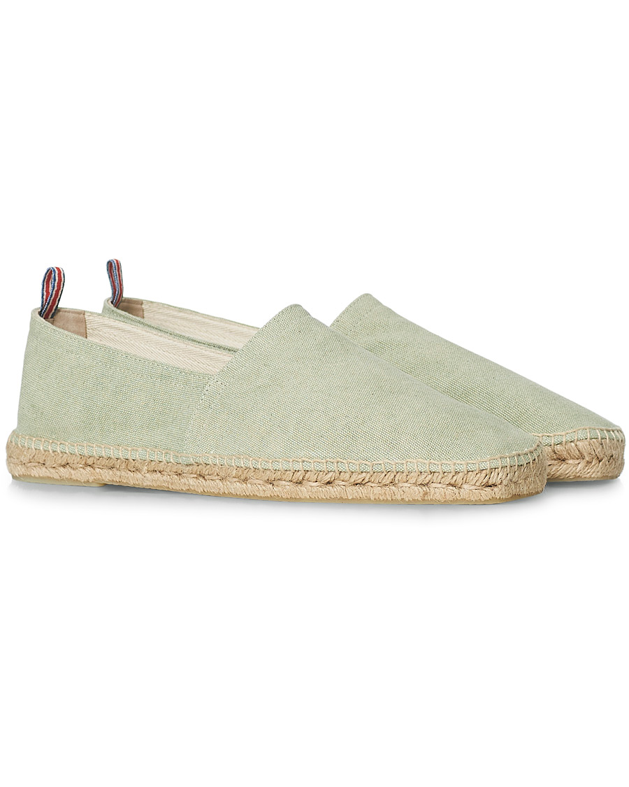 Herren | Castañer Pablo Washed Canvas Espadrilles Verde Agua | Castañer | Pablo Washed Canvas Espadrilles Verde Agua