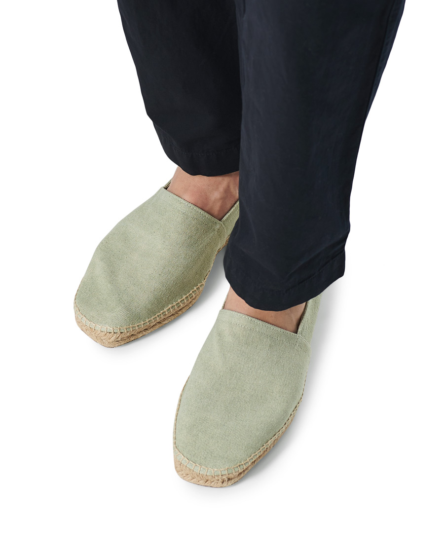 Herren | Castañer Pablo Washed Canvas Espadrilles Verde Agua | Castañer | Pablo Washed Canvas Espadrilles Verde Agua