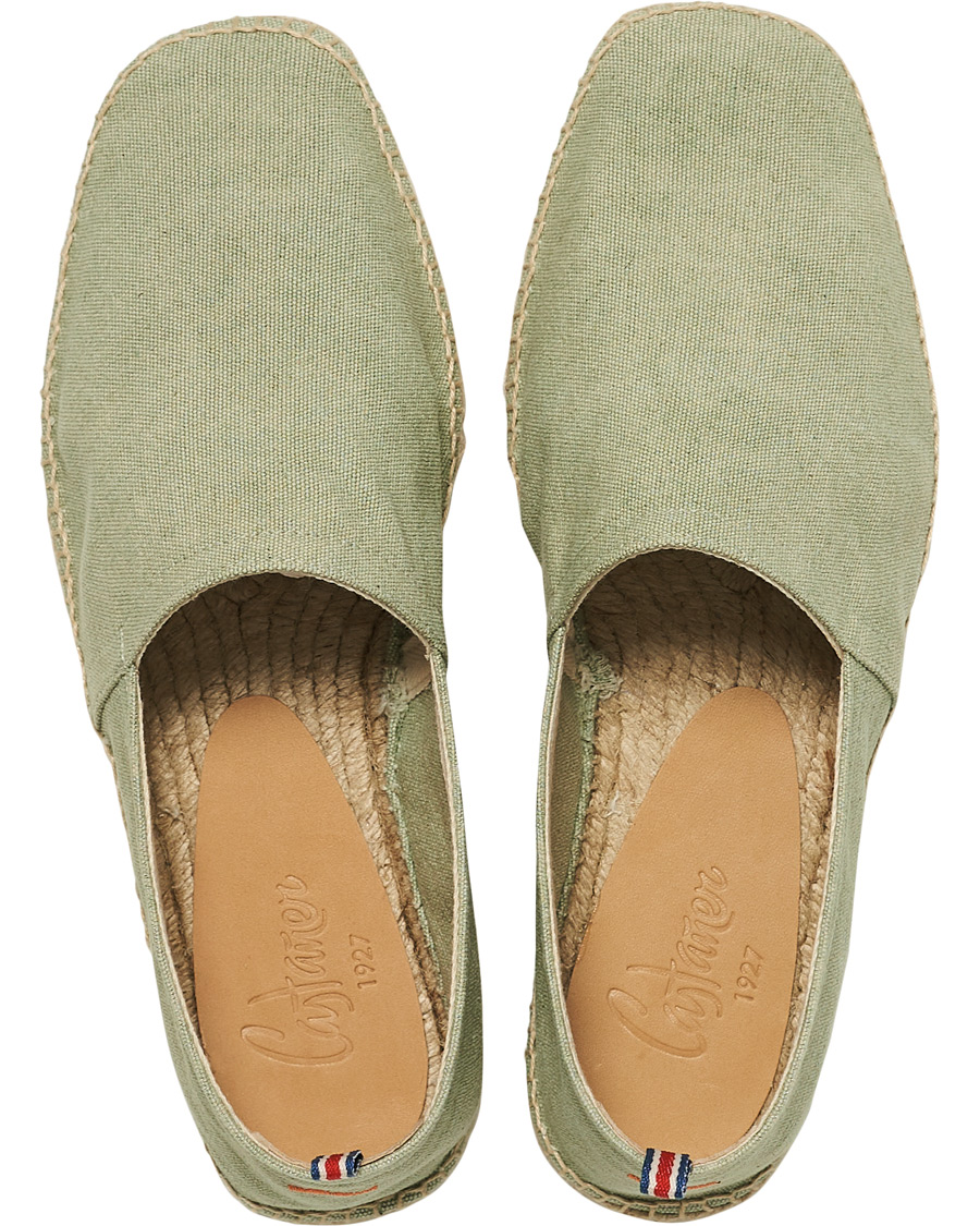 Herren | Castañer Pablo Washed Canvas Espadrilles Verde Agua | Castañer | Pablo Washed Canvas Espadrilles Verde Agua