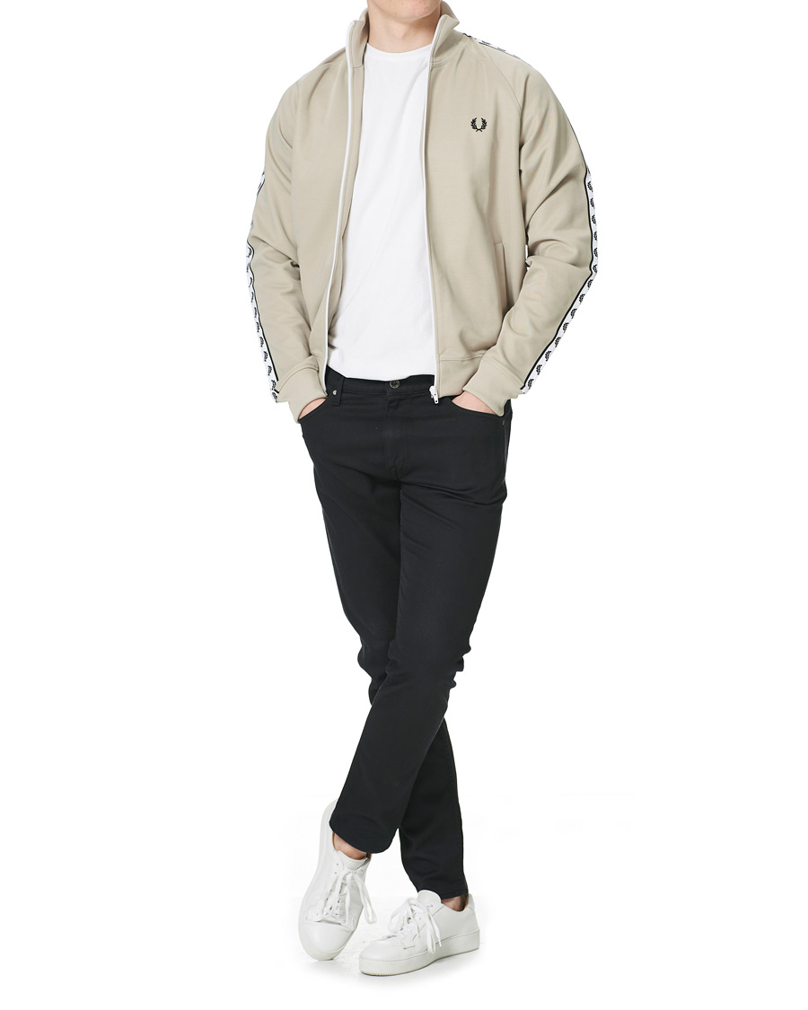 Herren | Pullover | Fred Perry | Taped Track Jacket Light Oyster