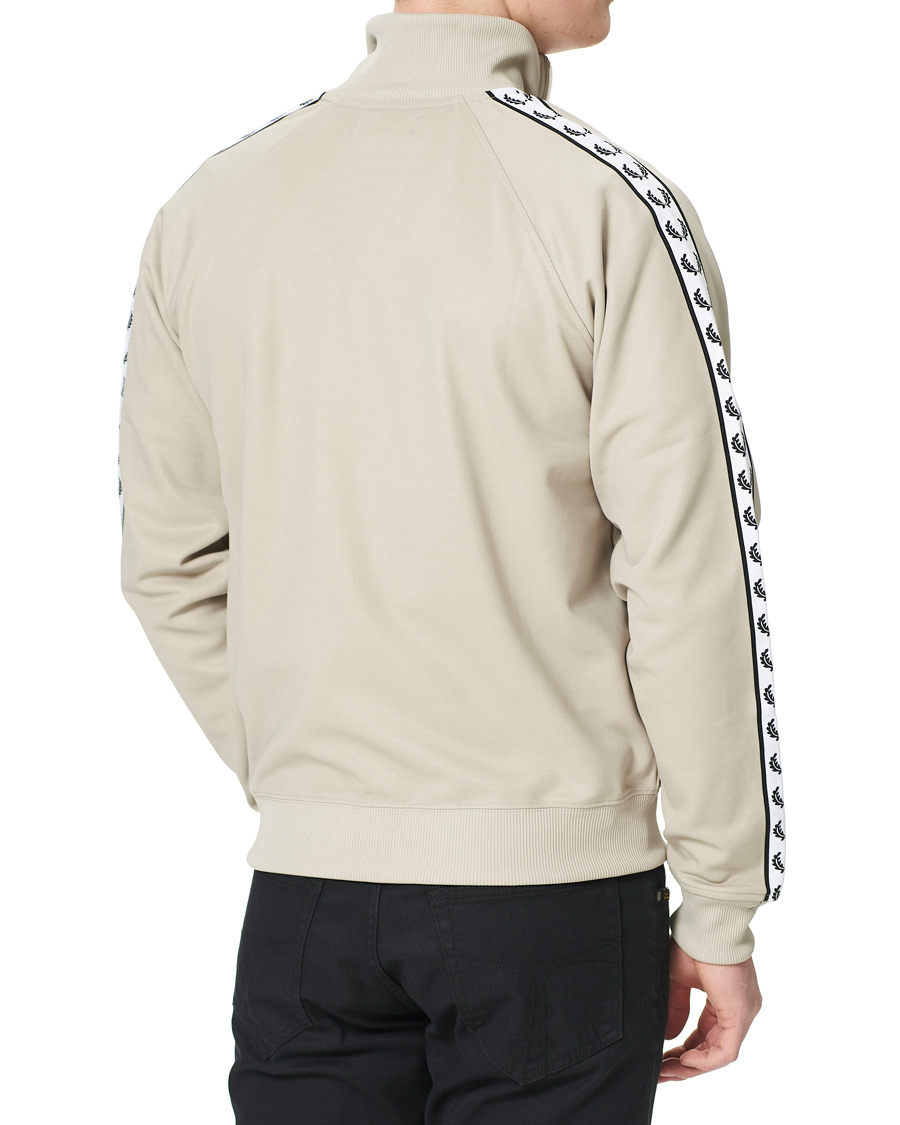 Herren | Pullover | Fred Perry | Taped Track Jacket Light Oyster