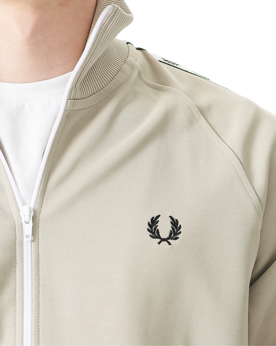 Herren | Pullover | Fred Perry | Taped Track Jacket Light Oyster