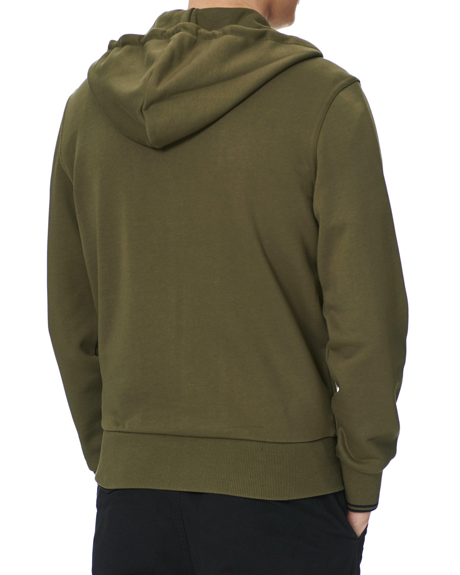 Herren | Pullover | Fred Perry | Hooded Zip Sweatshirt Military Green