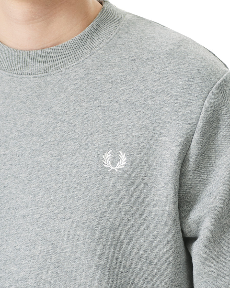 Herren | Pullover | Fred Perry | Crew Neck Sweatshirt Grey Melange