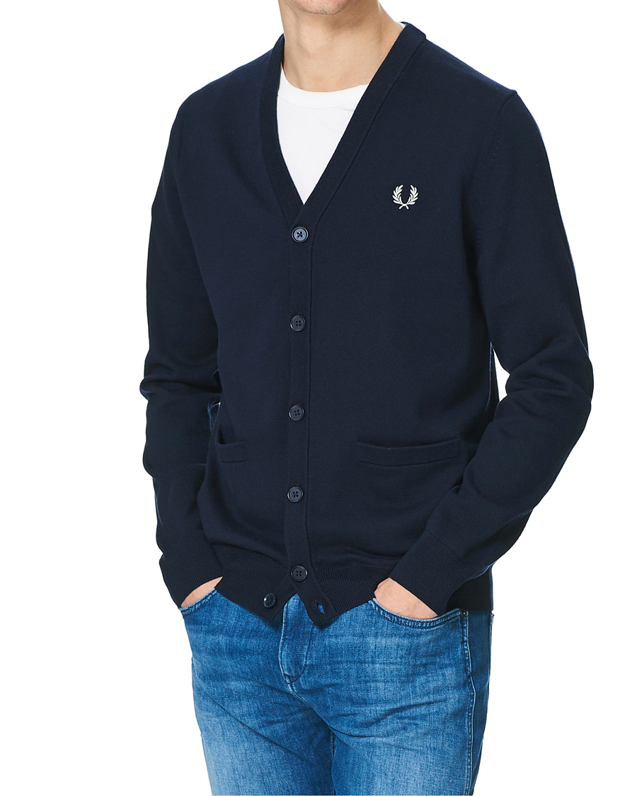 Herren | Pullover | Fred Perry | Classic Cardigan Navy