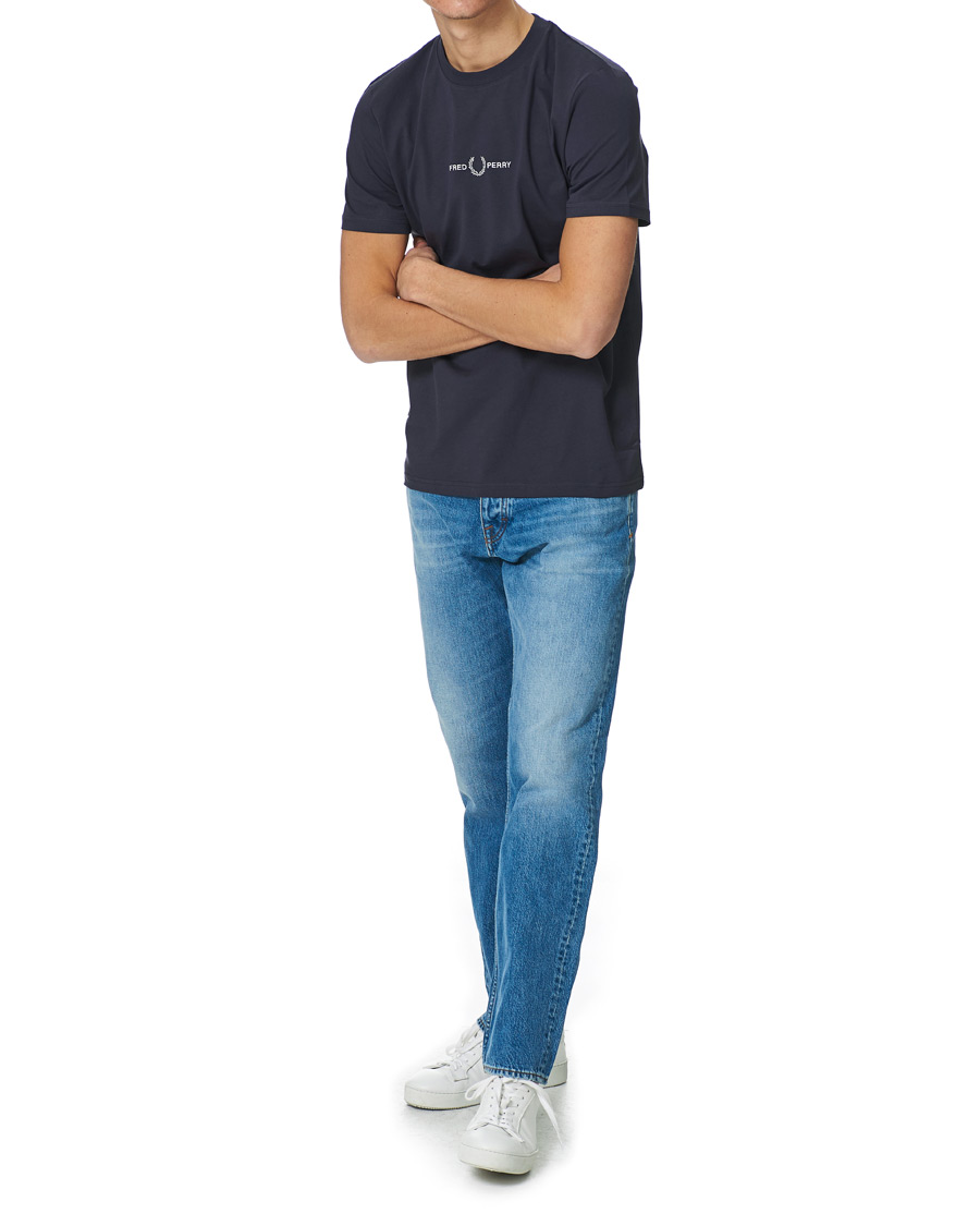 Herren | T-Shirts | Fred Perry | Embroidered T-Shirt Dark Graphite