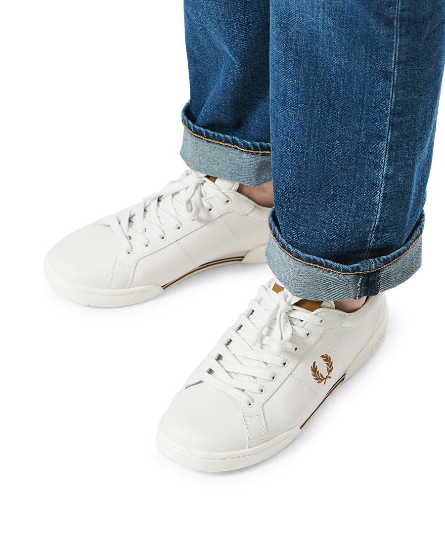 Herren | Fred Perry B722 Leather Sneaker Porcelain | Fred Perry | B722 Leather Sneaker Porcelain