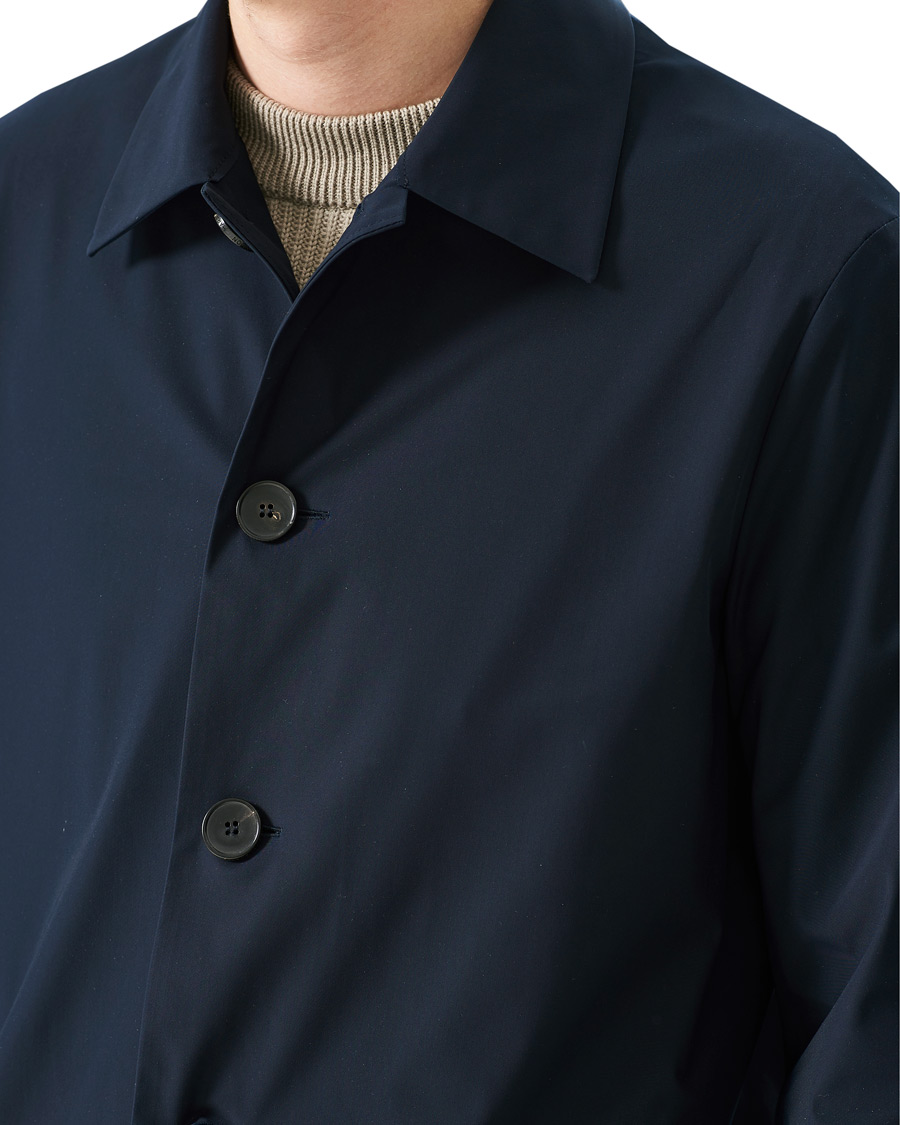 Herren | Jacken | Harris Wharf London | Light Technic Mac Coat Dark Blue