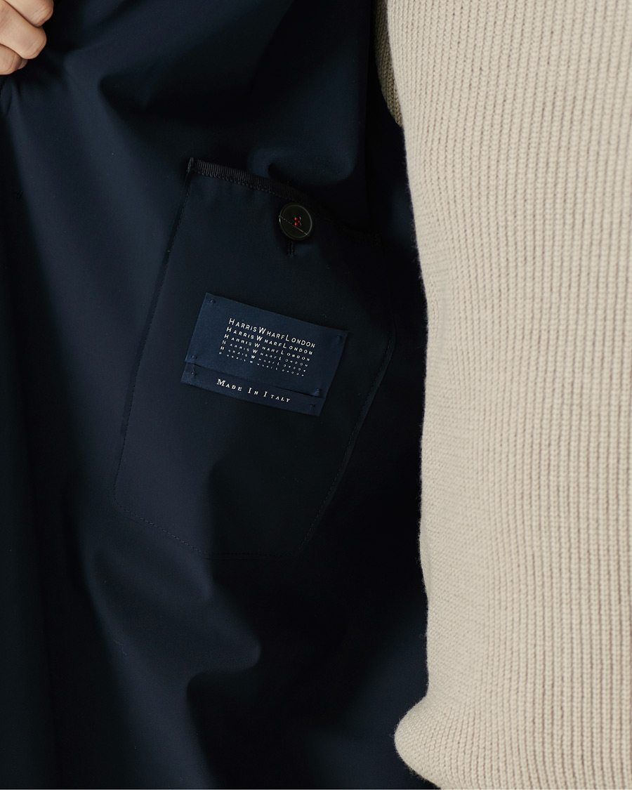 Herren | Jacken | Harris Wharf London | Light Technic Mac Coat Dark Blue