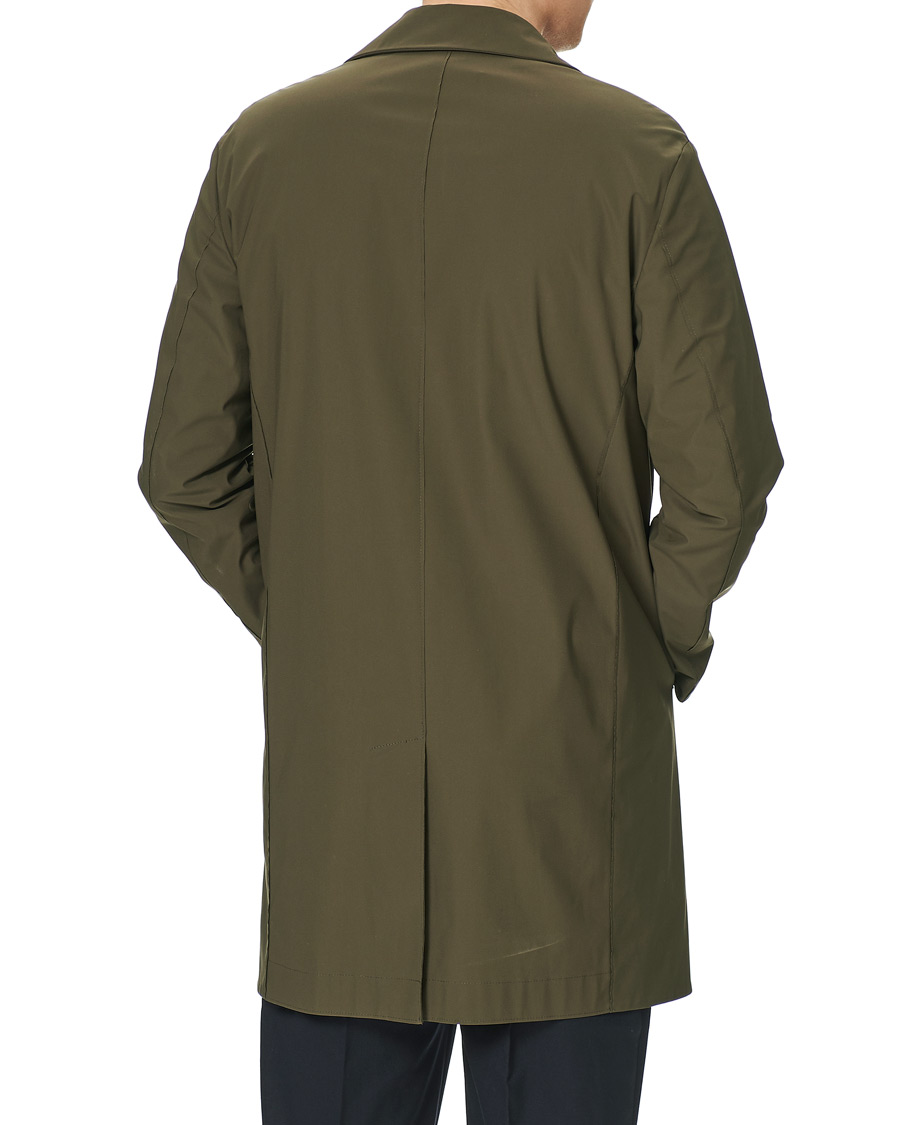 Herren | Jacken | Harris Wharf London | Light Technic Mac Coat Moss Green