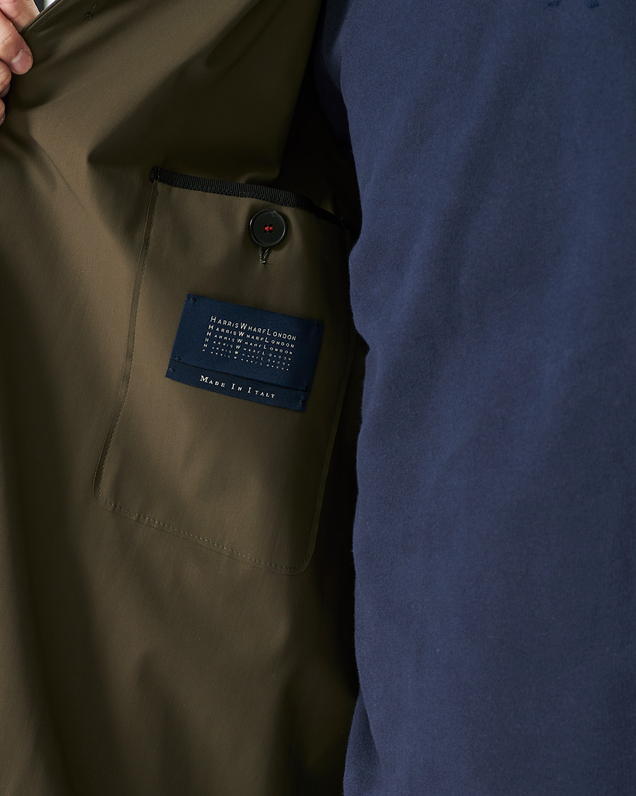 Herren | Jacken | Harris Wharf London | Light Technic Mac Coat Moss Green
