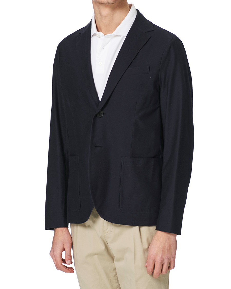 Herren | Sakkos | Harris Wharf London | Cotton Twill Blazer Dark Blue