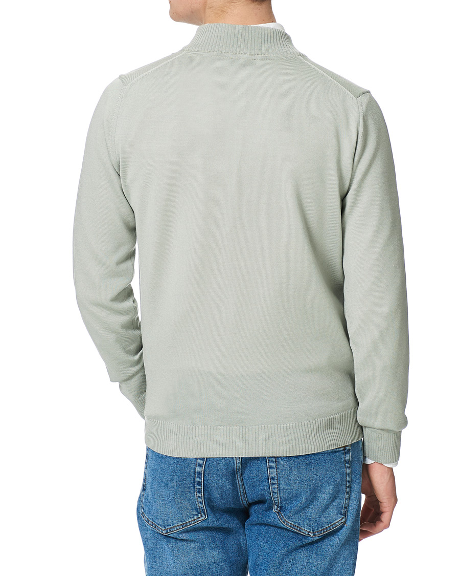 Herren | Pullover | Stenströms | Merino Half Zip Pistachio