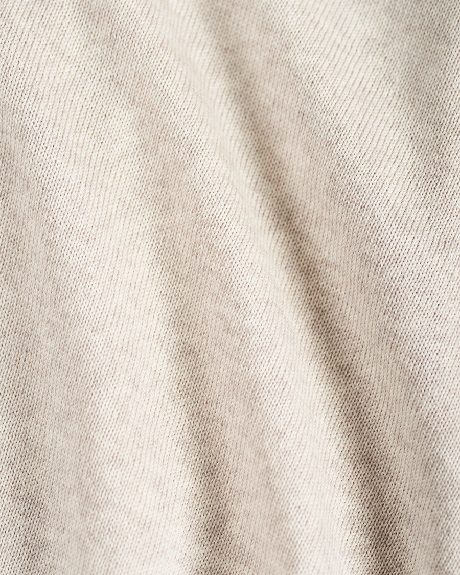 Herren | Pullover | Stenströms | Merino Full Zip Hoodie Beige