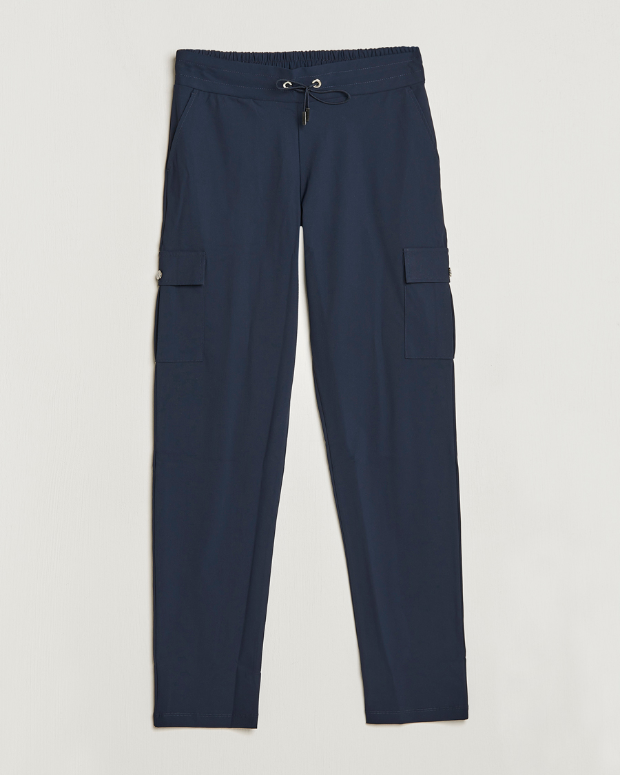 Herren | Hosen | Stenströms | Active Jersey Leisure Cargo Pants Navy