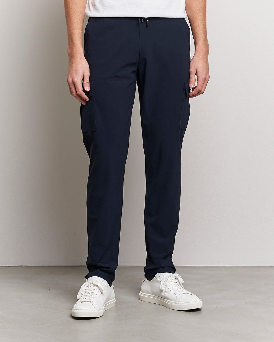 Herren | Sale | Stenströms | Active Jersey Leisure Cargo Pants Navy