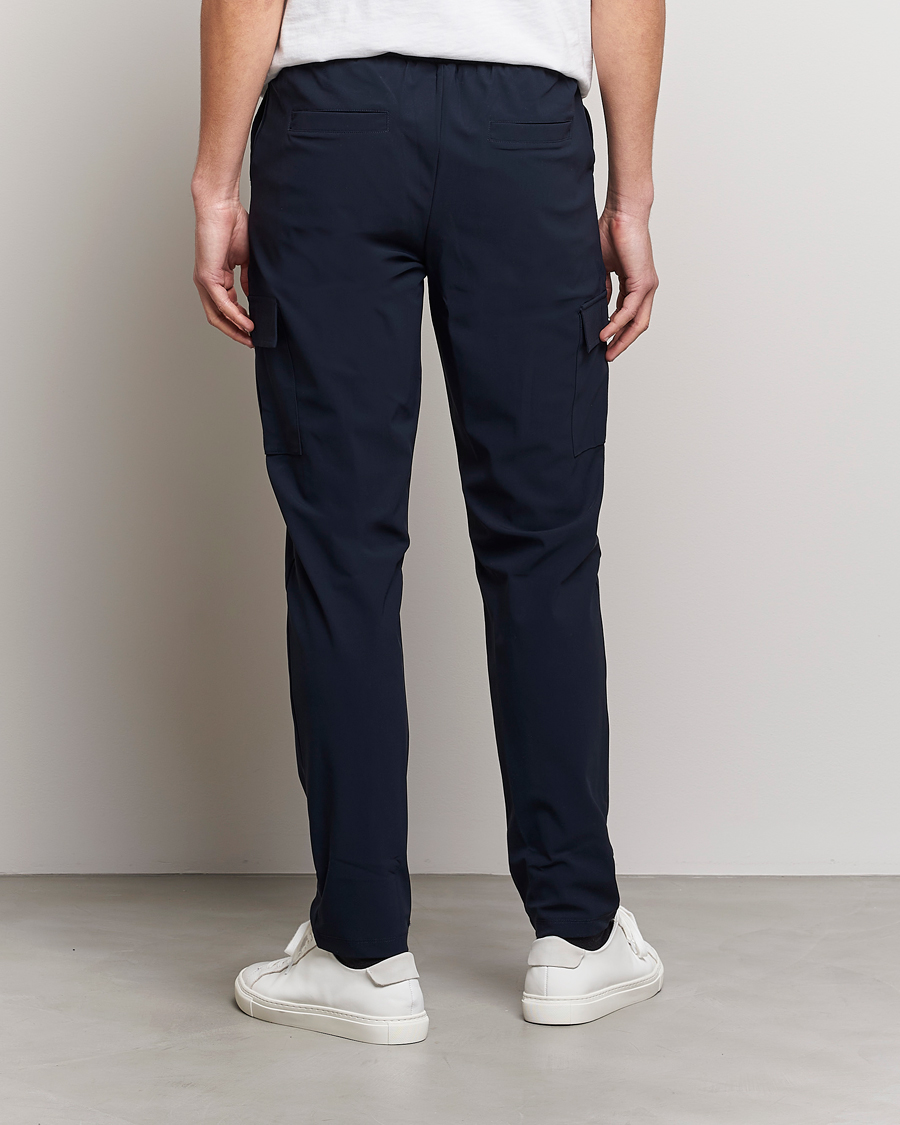 Herren | Hosen | Stenströms | Active Jersey Leisure Cargo Pants Navy