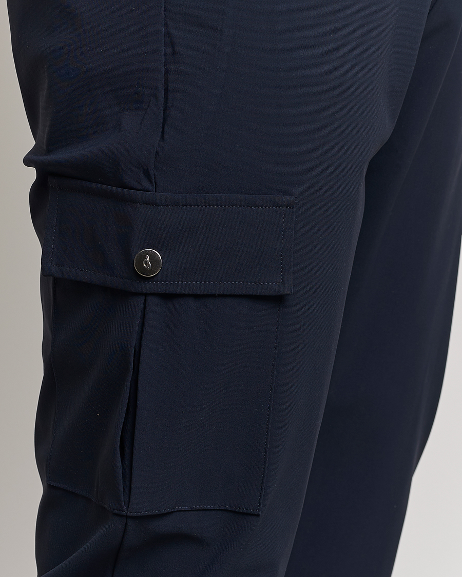 Herren | Hosen | Stenströms | Active Jersey Leisure Cargo Pants Navy