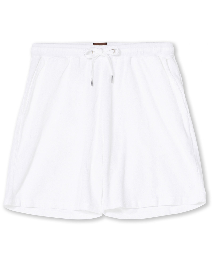 Herren | Shorts | Stenströms | Towelling Cotton Shorts White