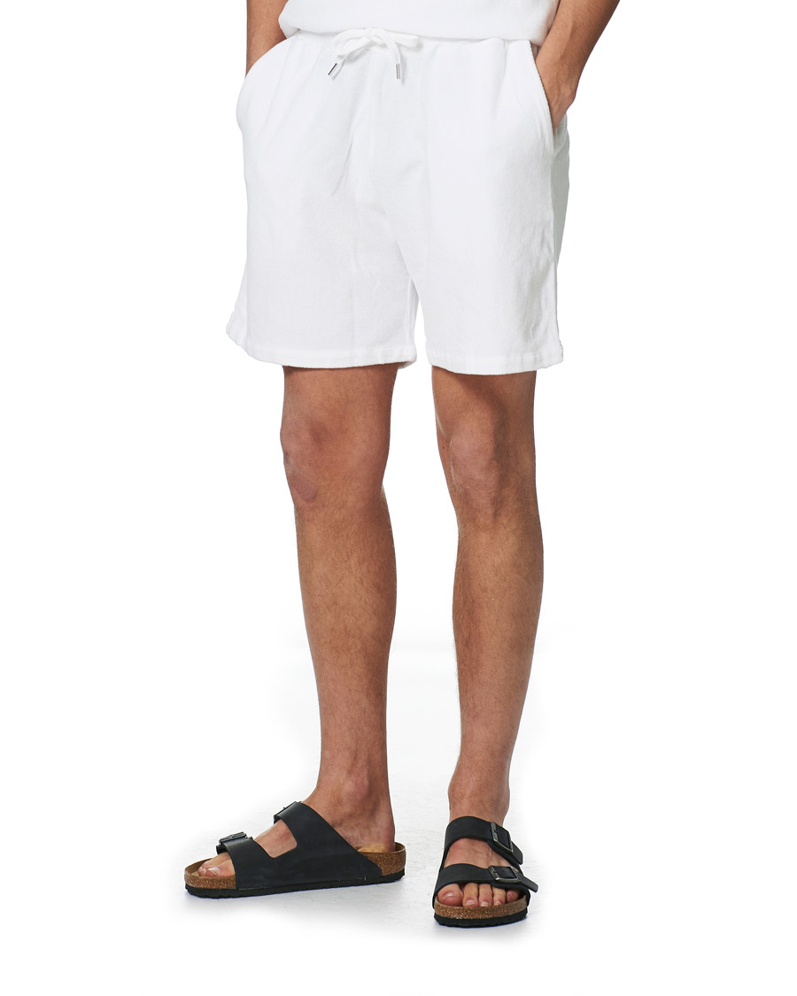 Herren | Shorts | Stenströms | Towelling Cotton Shorts White