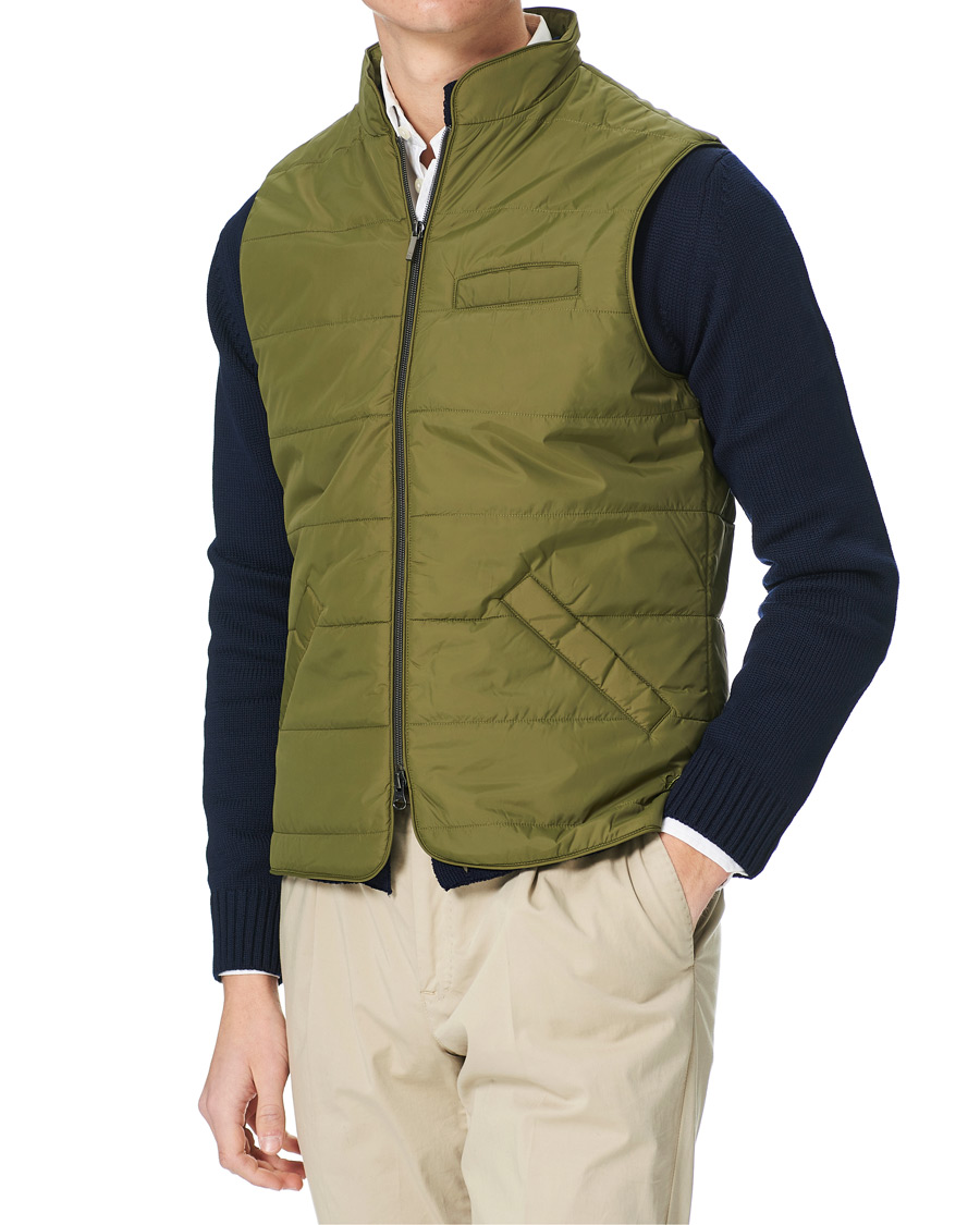 Herren | Jacken | Stenströms | Nylon Vest Green