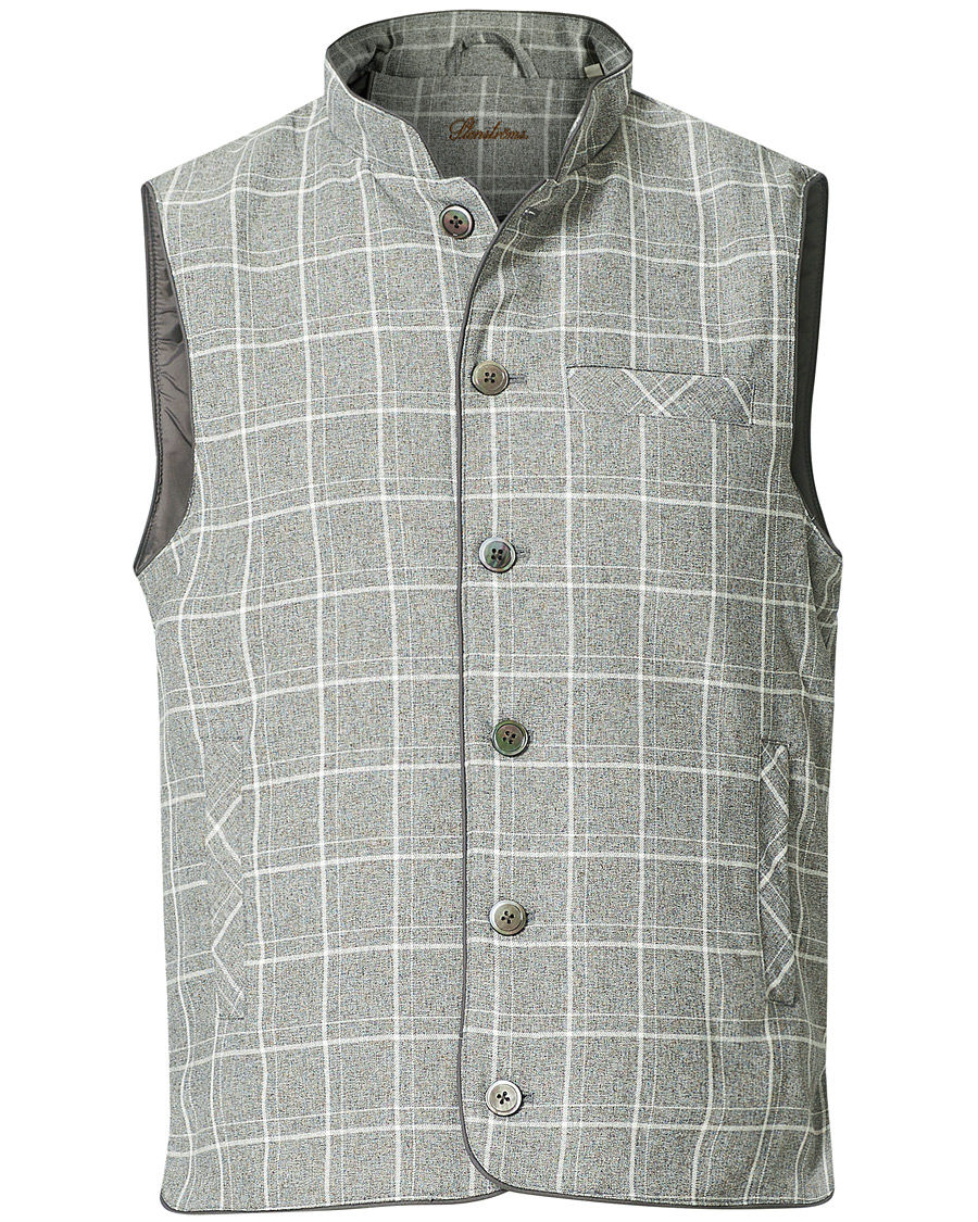 Herren | Jacken | Stenströms | Quilted Light Padded Vest Grey