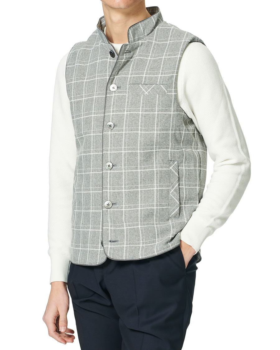 Herren | Jacken | Stenströms | Quilted Light Padded Vest Grey