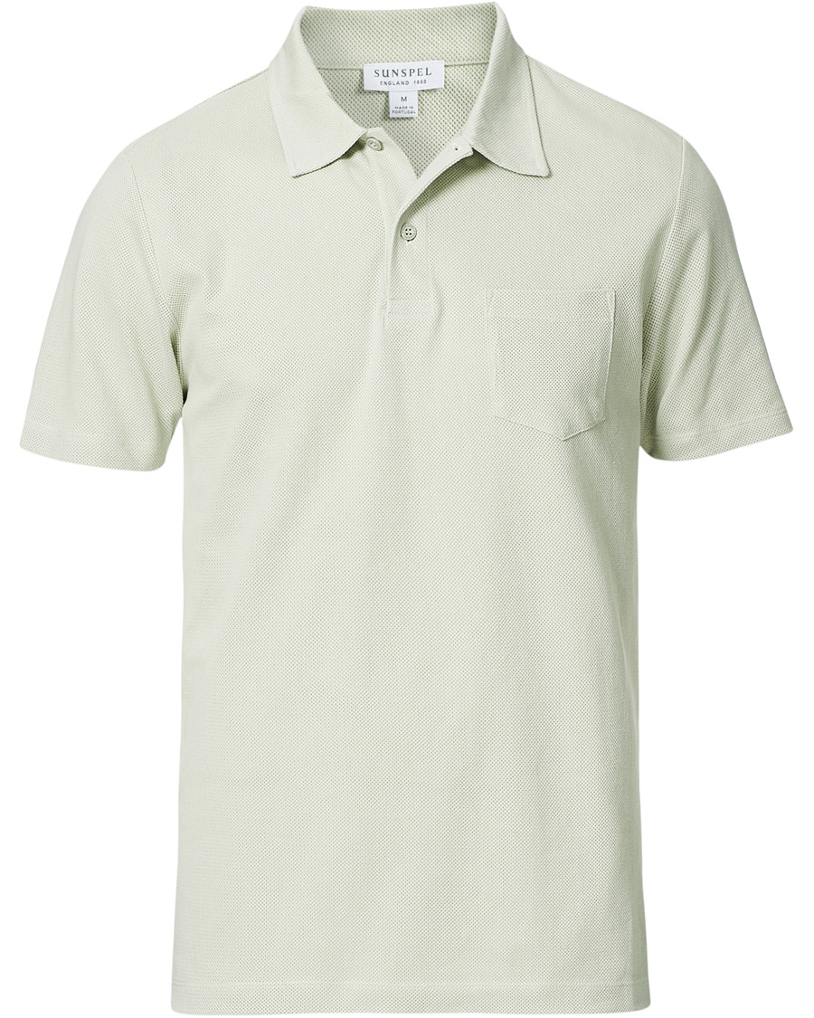 Herren | Poloshirts | Sunspel | Riviera Polo Shirt Pistachio