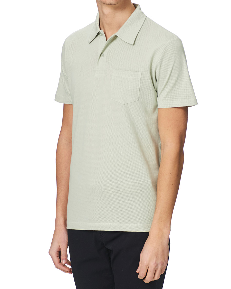 Herren | Poloshirts | Sunspel | Riviera Polo Shirt Pistachio