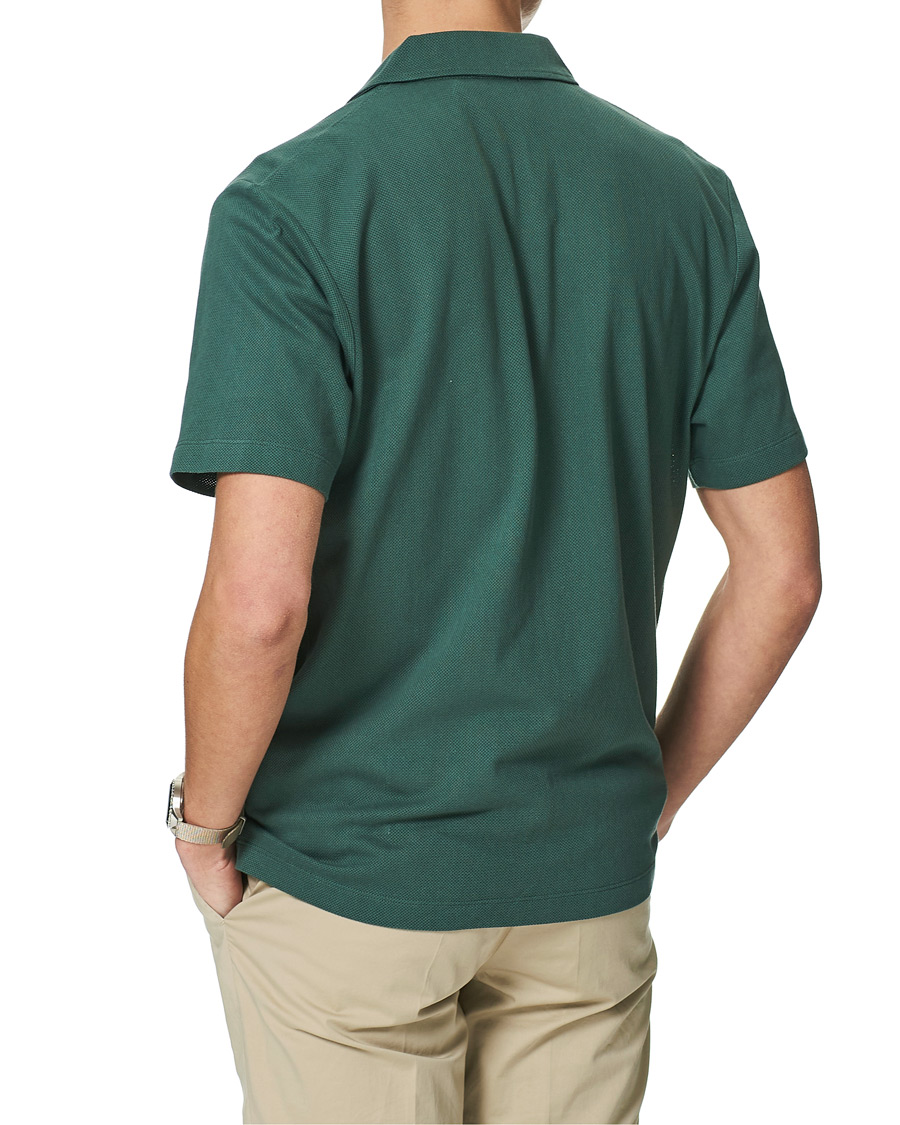 Herren | Poloshirts | Sunspel | Riviera Resort Shirt Deep Green