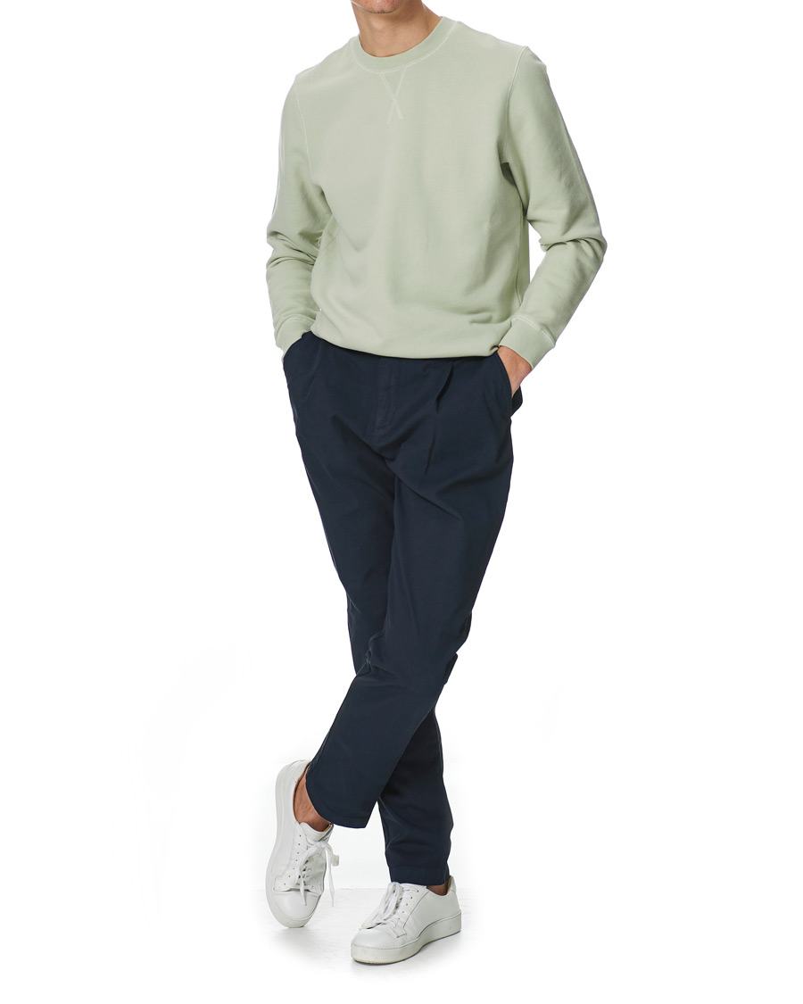 Herren | Hosen | Sunspel | Cotton Relaxed Fit Trousers Navy