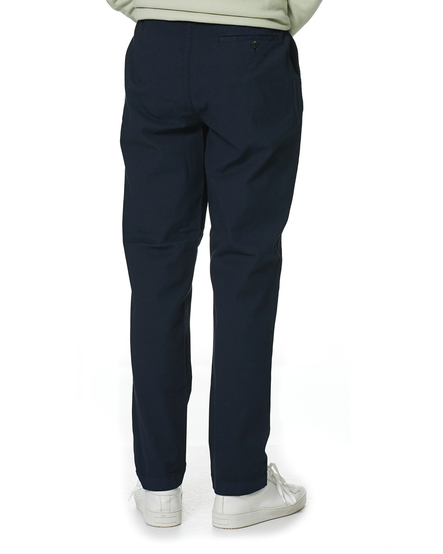 Herren | Hosen | Sunspel | Cotton Relaxed Fit Trousers Navy