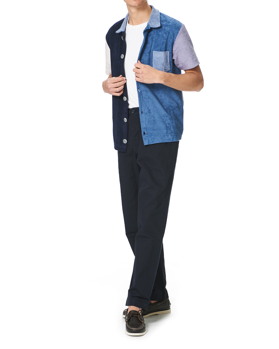 Herren | Hemden | Howlin' | Short Sleeve Color Block Terry Shirt Blueprint