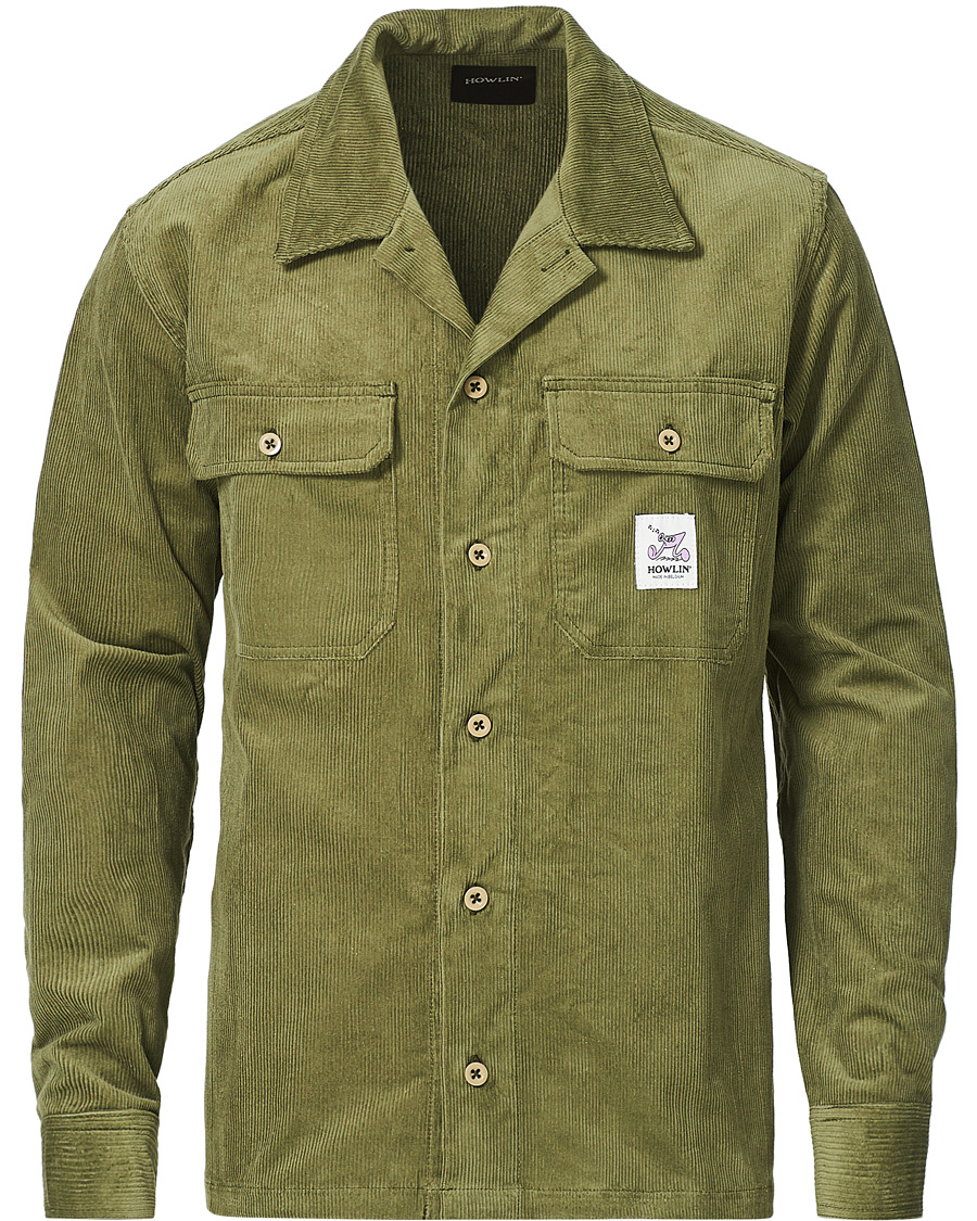 Herren | Hemden | Howlin' | Summer Cord Pocket Overshirt Green
