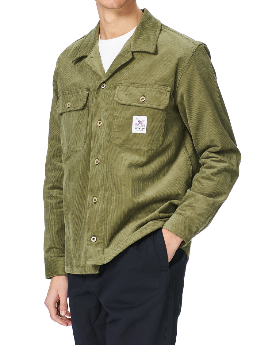 Herren | Hemden | Howlin' | Summer Cord Pocket Overshirt Green