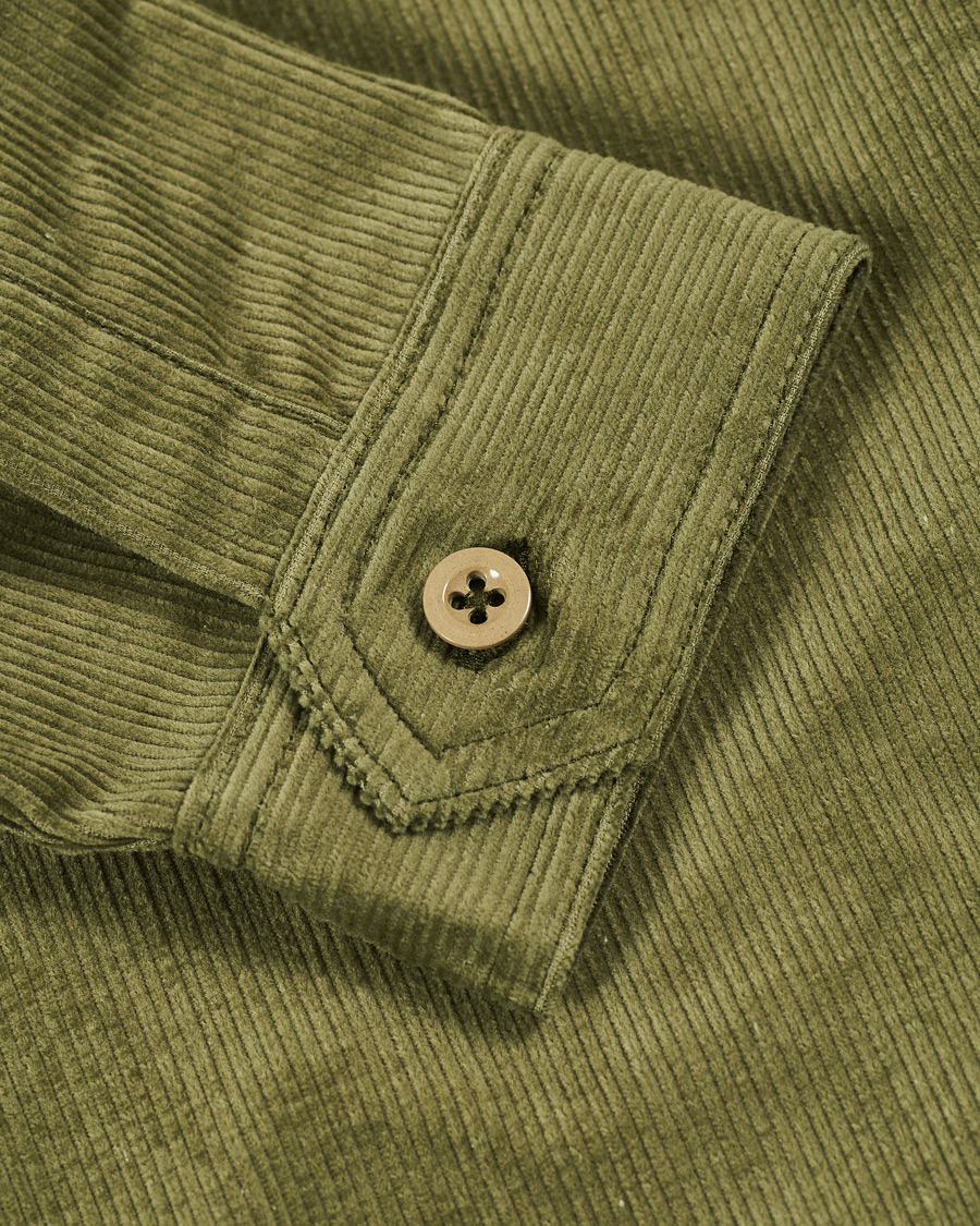 Herren | Hemden | Howlin' | Summer Cord Pocket Overshirt Green