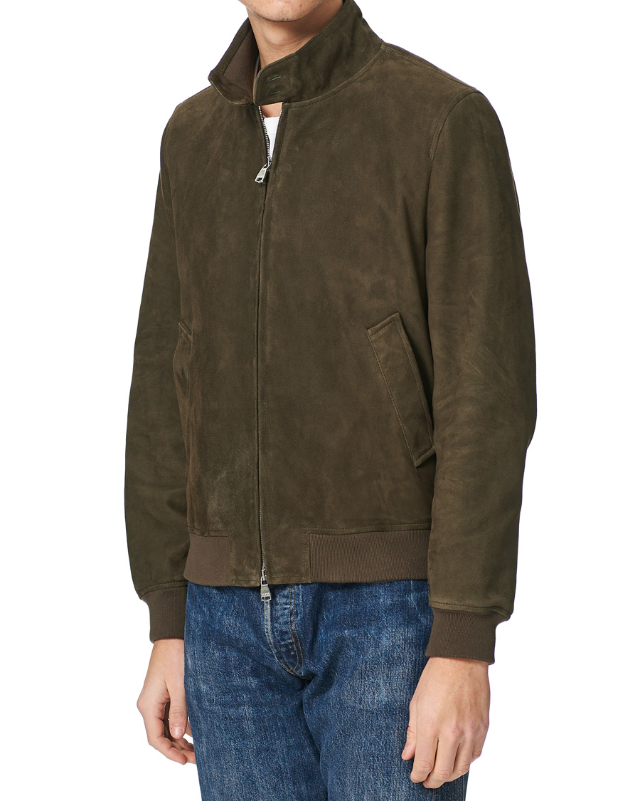 Herren | Jacken | Valstar | Suede Zip Blouson Muschio