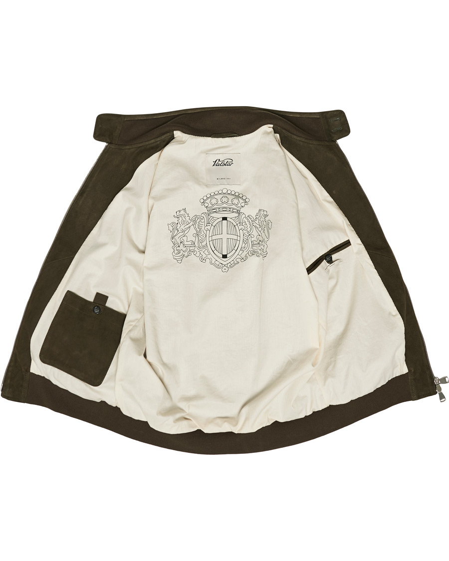 Herren | Jacken | Valstar | Suede Zip Blouson Muschio