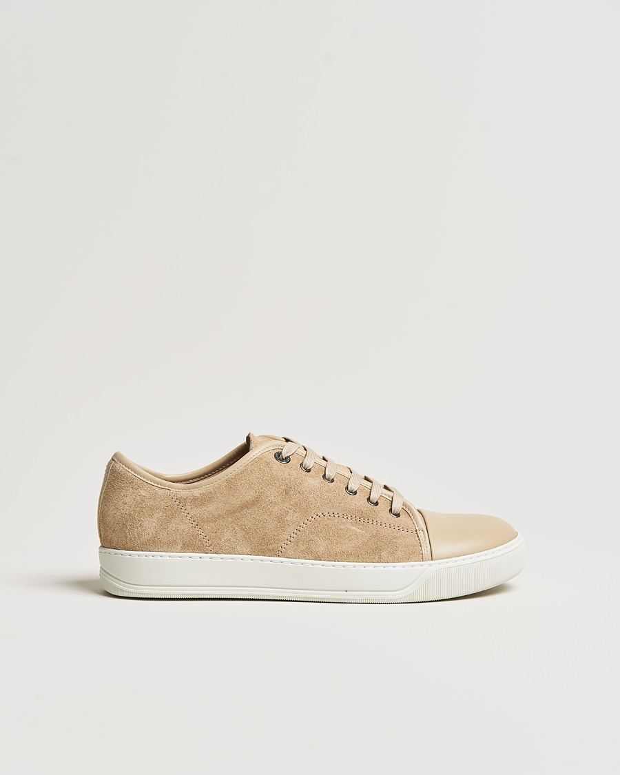 Herren | Lanvin Nappa Cap Toe Sneaker Beige | Lanvin | Nappa Cap Toe Sneaker Beige
