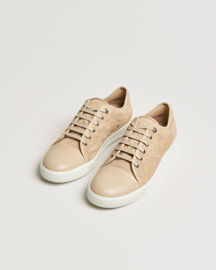 Herren | Lanvin Nappa Cap Toe Sneaker Beige | Lanvin | Nappa Cap Toe Sneaker Beige