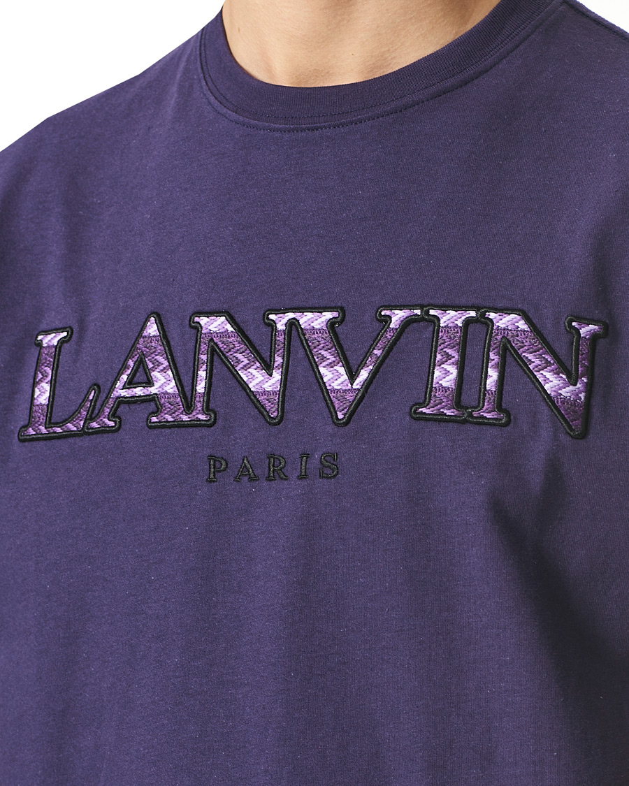 Herren | T-Shirts | Lanvin | Curb Logo T-Shirt Aged Purple