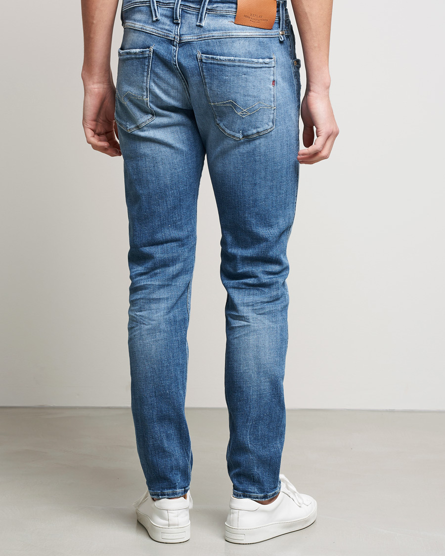 Herren | Jeans | Replay | Anbass Power Stretch Five Year Eco Wash Jeans Deep Blue