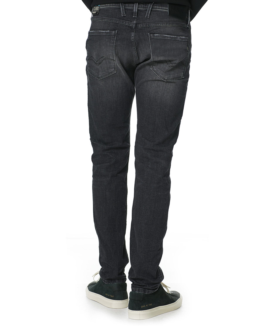 Herren | Jeans | Replay | Anbass Super Stretch Clouds Jeans Washed Black