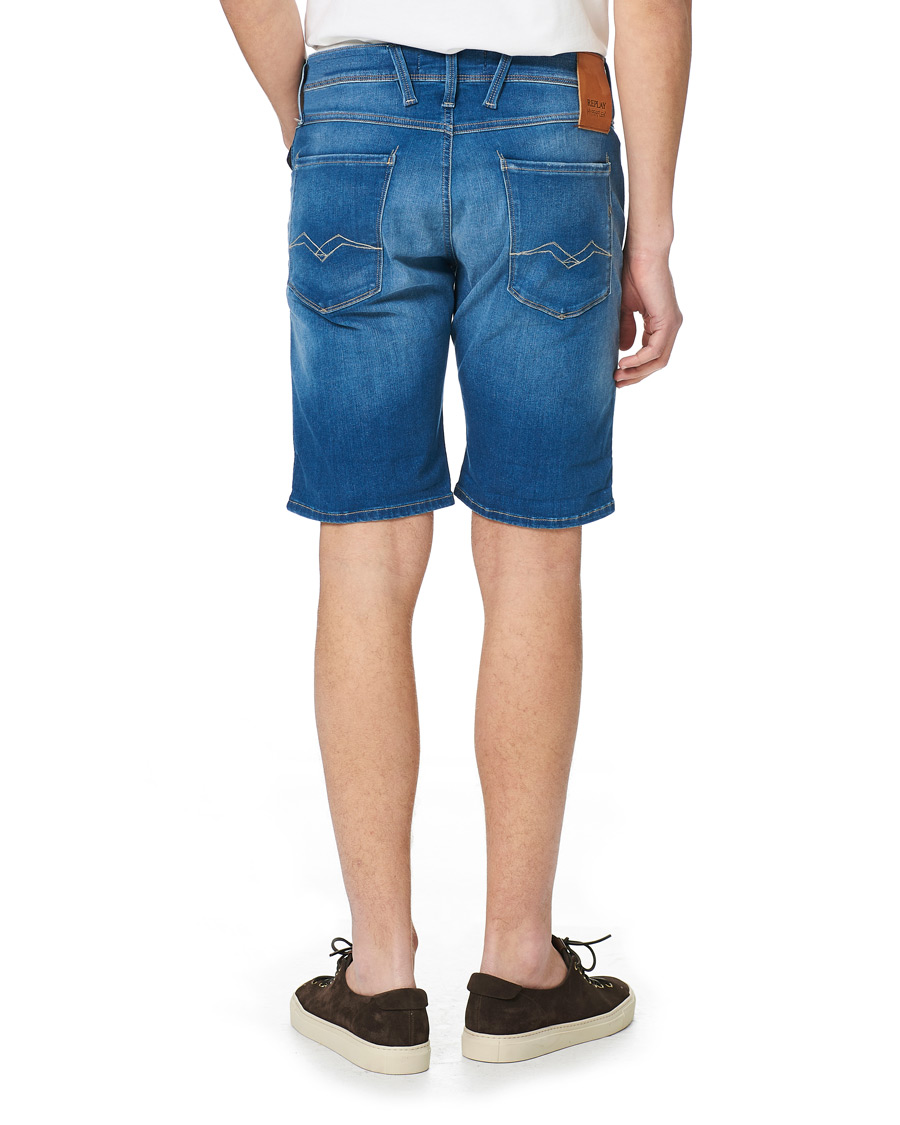 Herren | Shorts | Replay | Anbass Hyperflex Denim Shorts Medium Blue