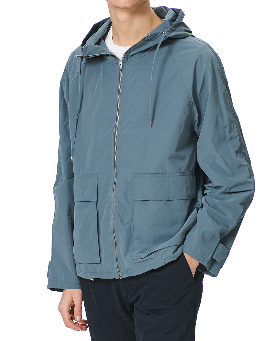 Herren | Jacken | Filippa K | Malmo Windbreaker Jacket Dusty Blue