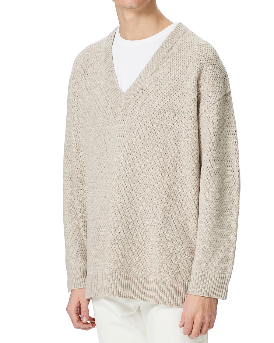 Herren | Pullover | Filippa K | Ash Sweater Beige Melange