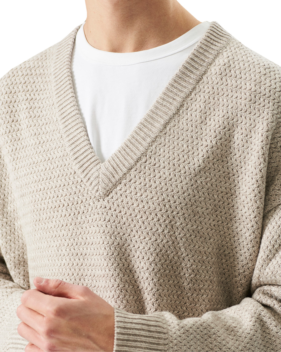 Herren | Pullover | Filippa K | Ash Sweater Beige Melange