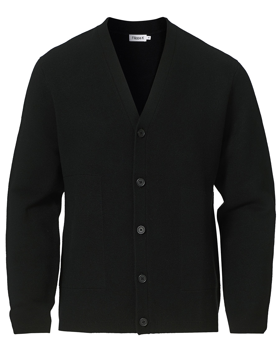 Herren | Pullover | Filippa K | Aaron Cardigan Black